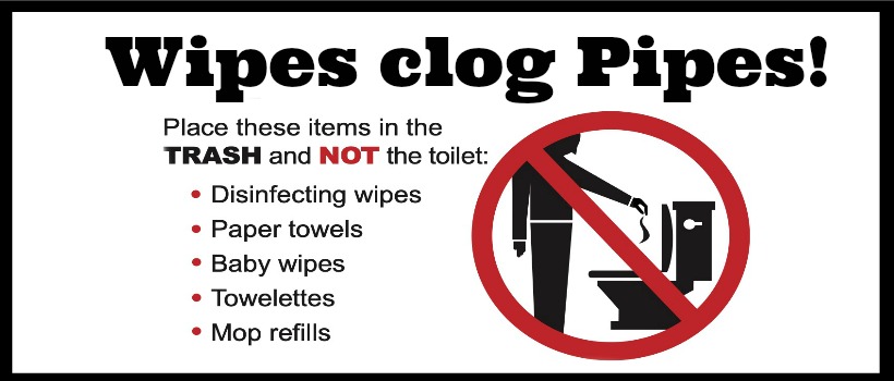 Wipes Clog Pipes
